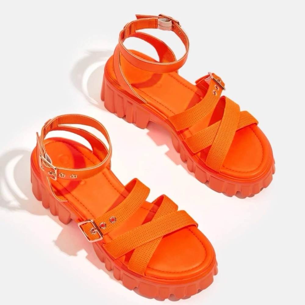 Orange sandals